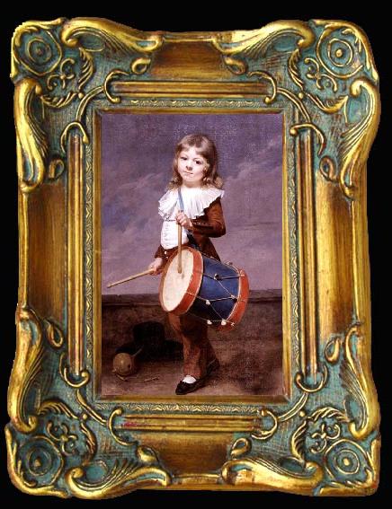 framed  Martin  Drolling Portrait of the Artist-s Son as a Drummer, Ta013-2